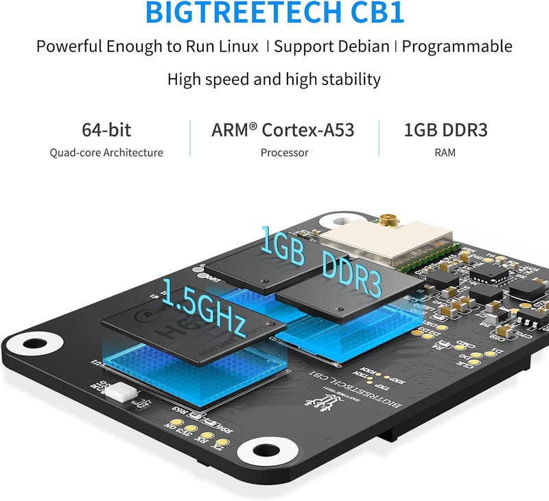 BigTreeTech CB1 V2.2 Core Control Board 1GB DDR3 RAM Motherboard Support HDMI5 Klipper/Debian for Manta/M4P/M5P/M8P, PI4B Adapter V1.0, Raspberry-pi 4 3D Printer Board - Image 3